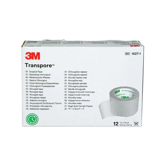 Ruban adhésif (diachylon) transpore 1″ marque 3M | G.I.S.M